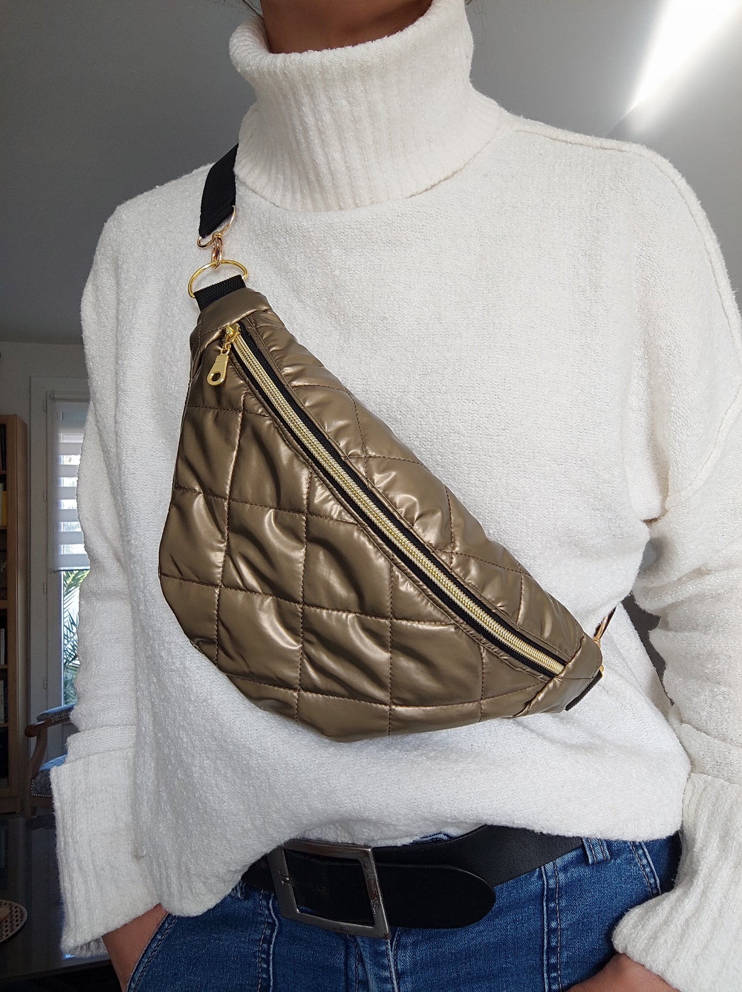 Sac Banane Taupe