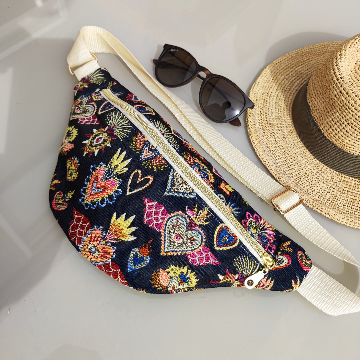 Sac banane Corazon Bleu Nuit
