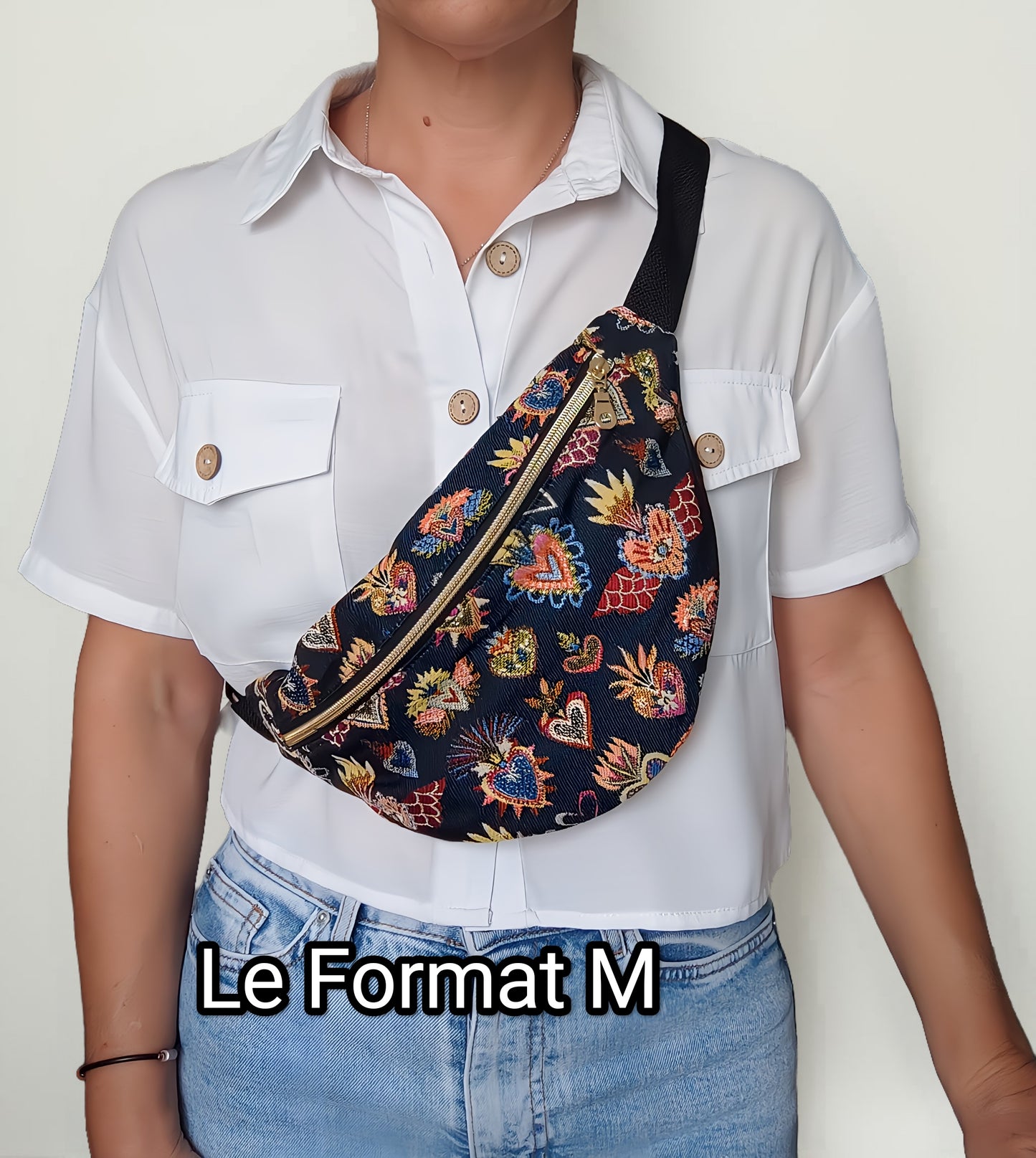 Sac banane Corazon Bleu Nuit