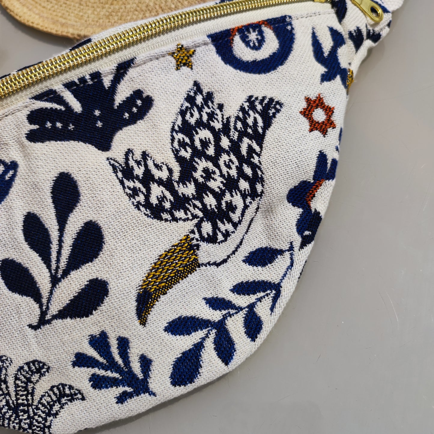 Sac Banane Mage Bleu et Or
