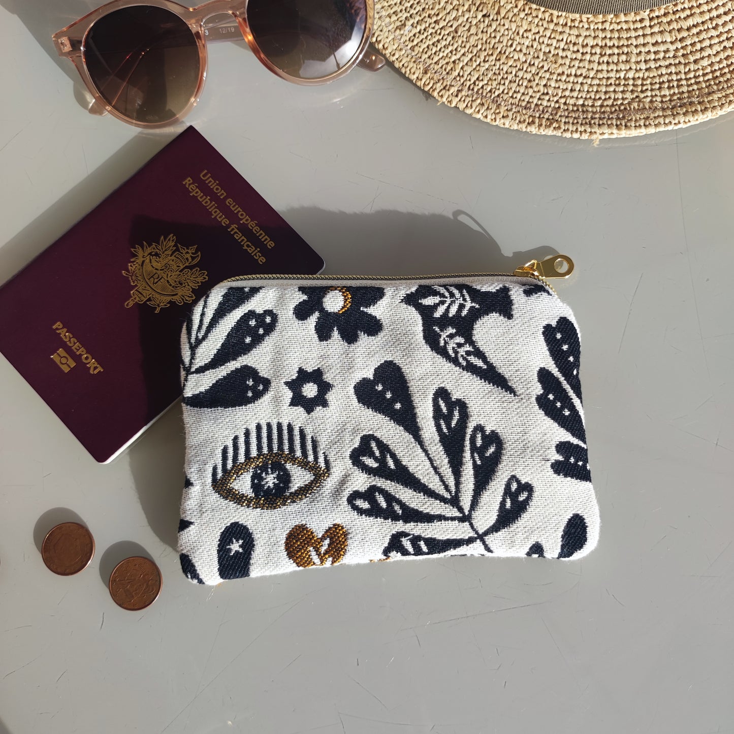 Porte-cartes jacquard Mage