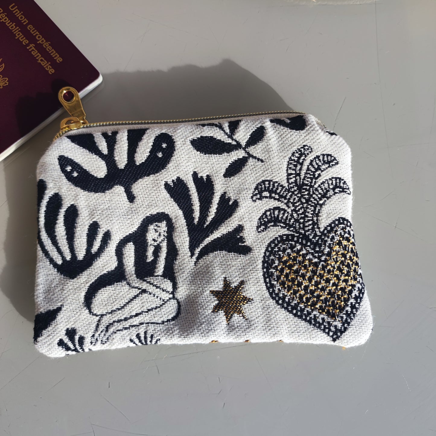 Porte-cartes jacquard Mage