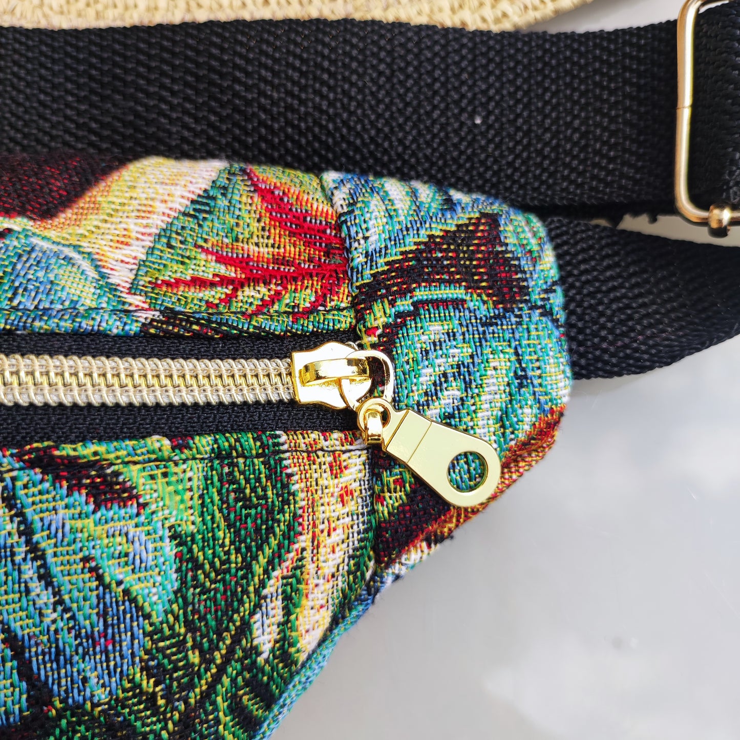 Sac Banane jacquard jungle Zèbre