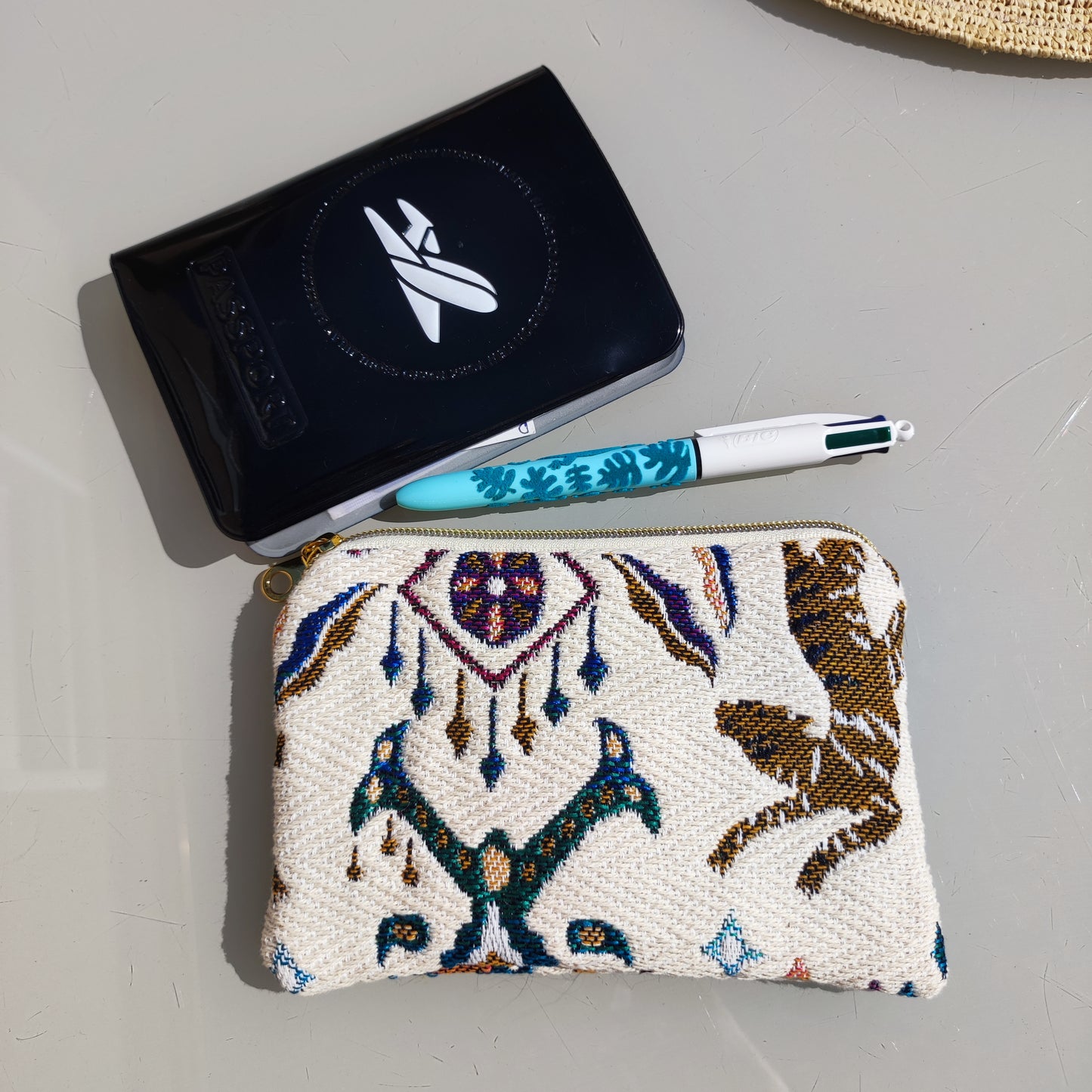 Porte-cartes jacquard Tibet