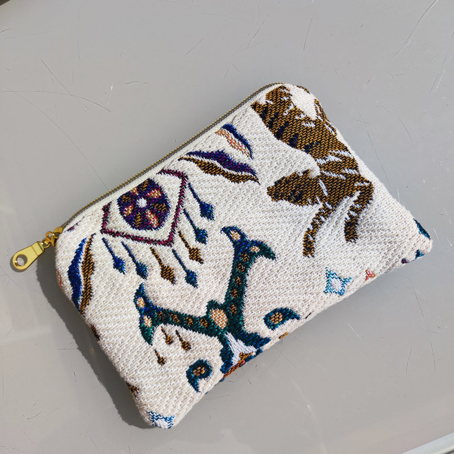 Porte-cartes jacquard Tibet