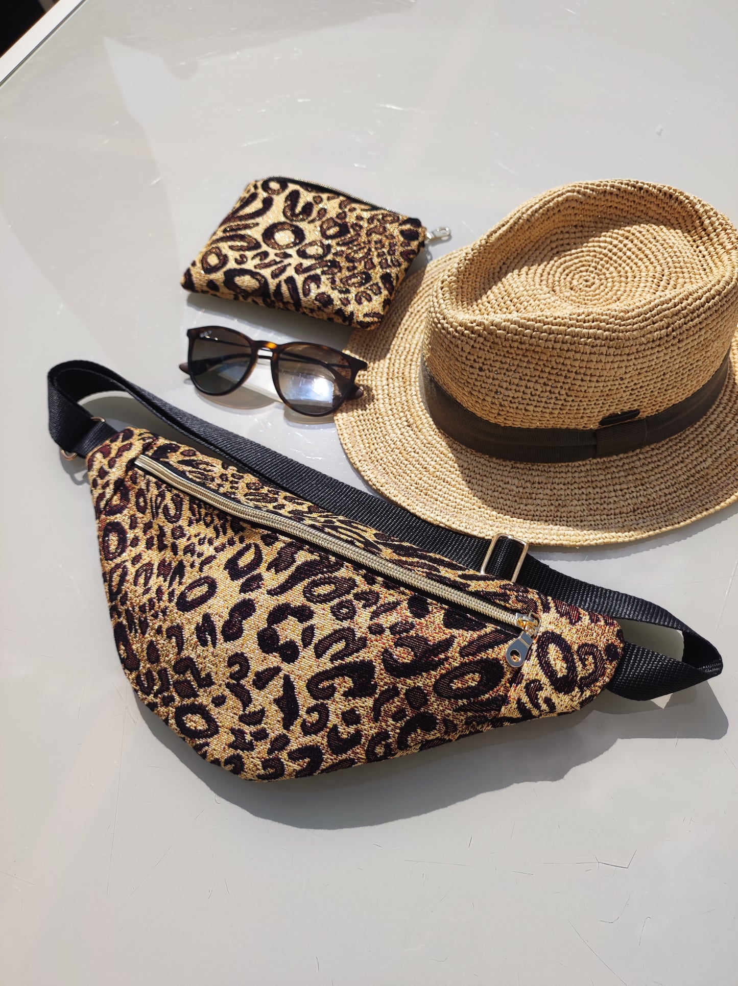 Sac banane Léopard irisé