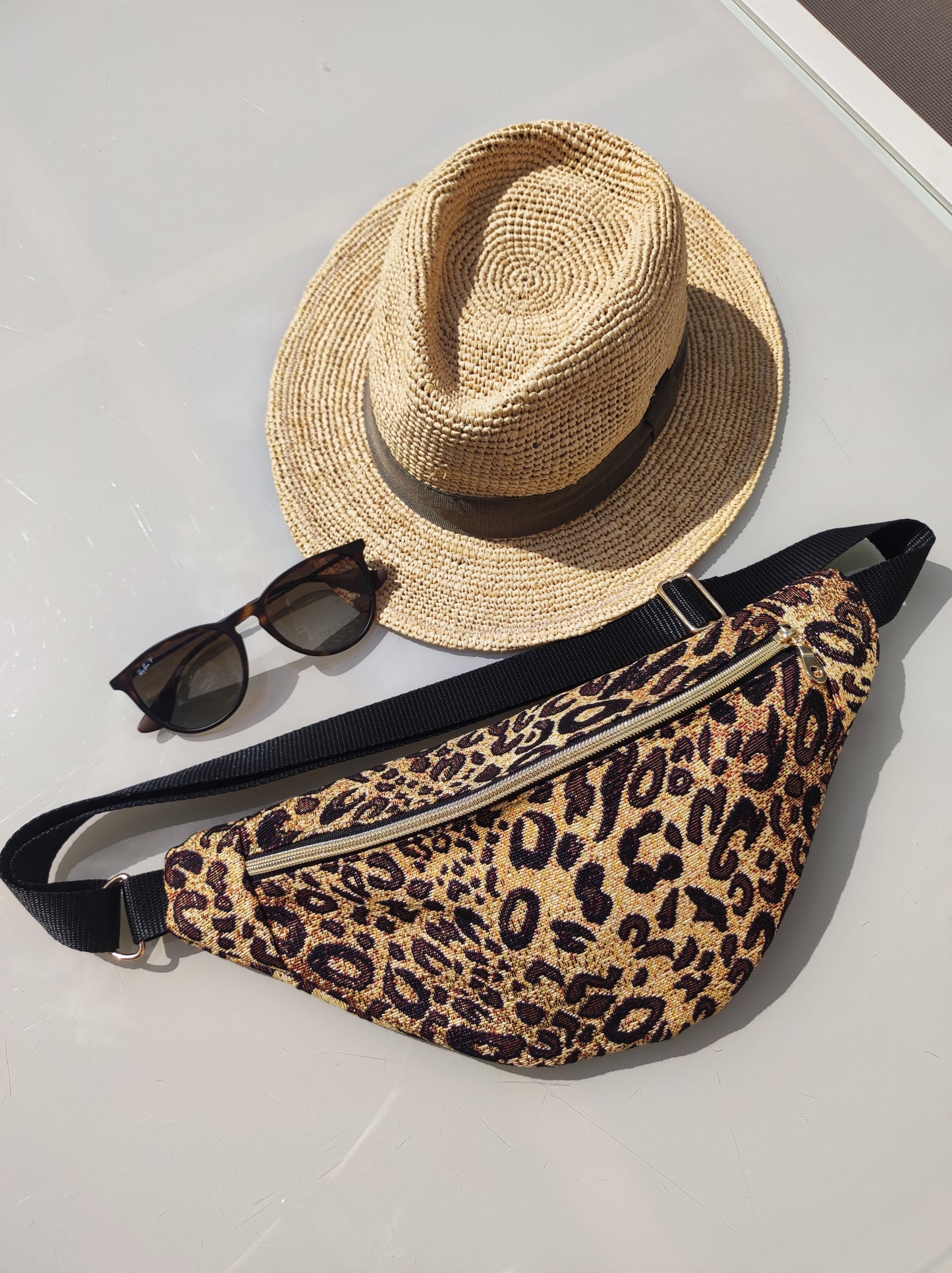 Sac banane Léopard irisé