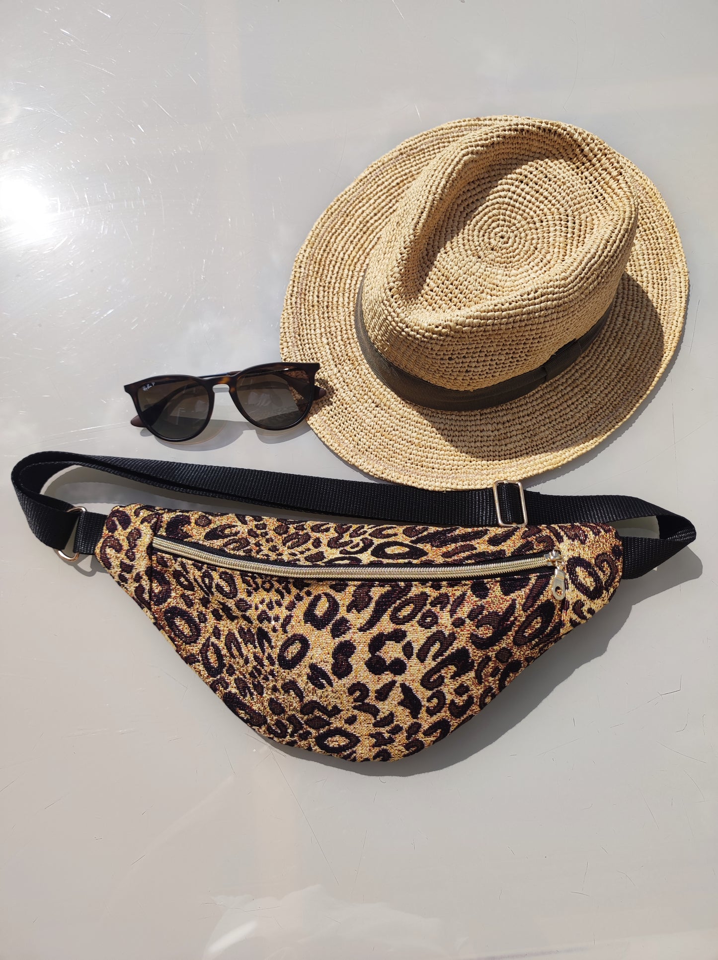 Sac banane Léopard irisé