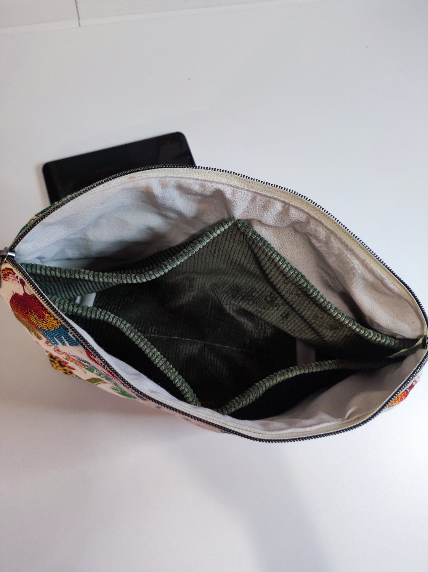 Trousse Grand Modèle Nomade Jacquard Brasil Blanche