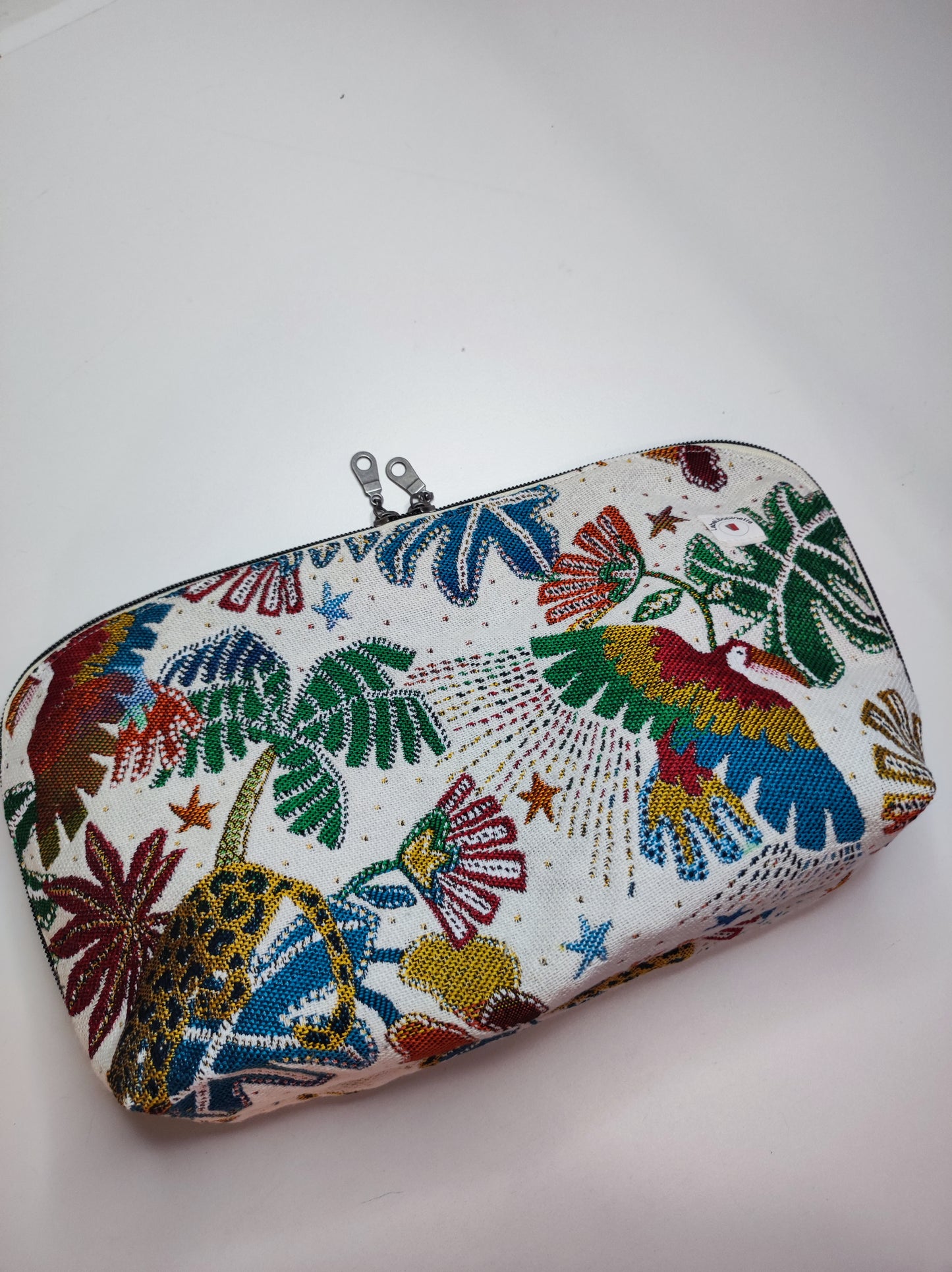 Trousse Grand Modèle Nomade Jacquard Brasil Blanche