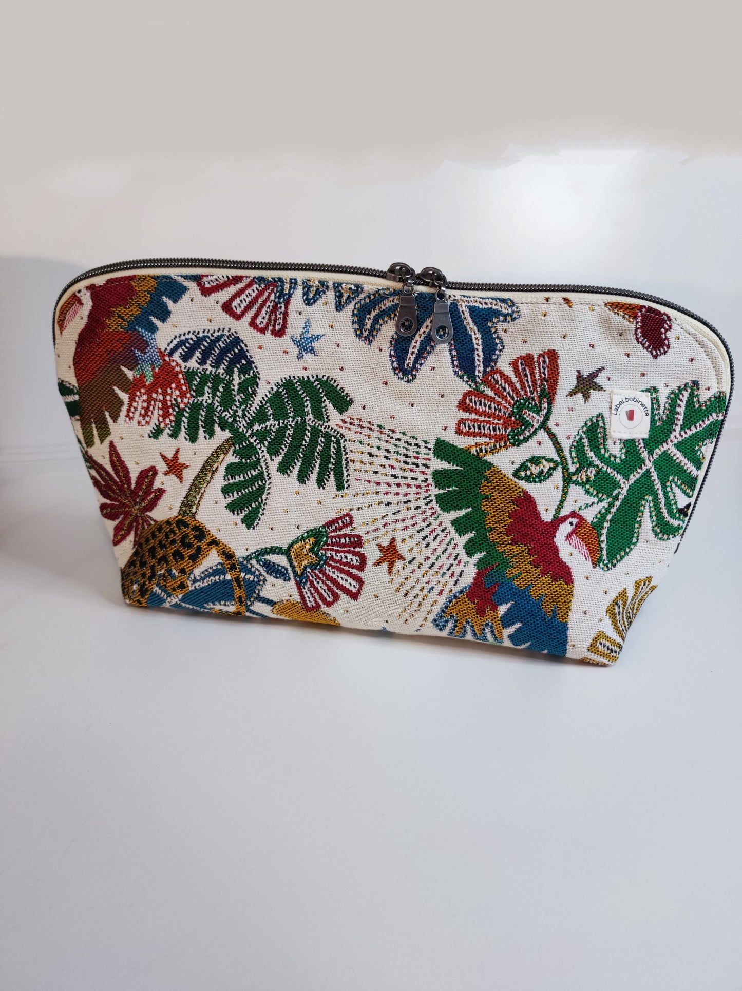 Trousse Grand Modèle Nomade Jacquard Brasil Blanche