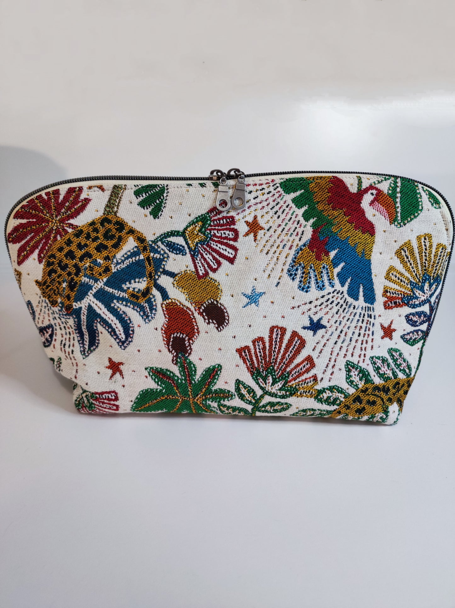Trousse Grand Modèle Nomade Jacquard Brasil Blanche