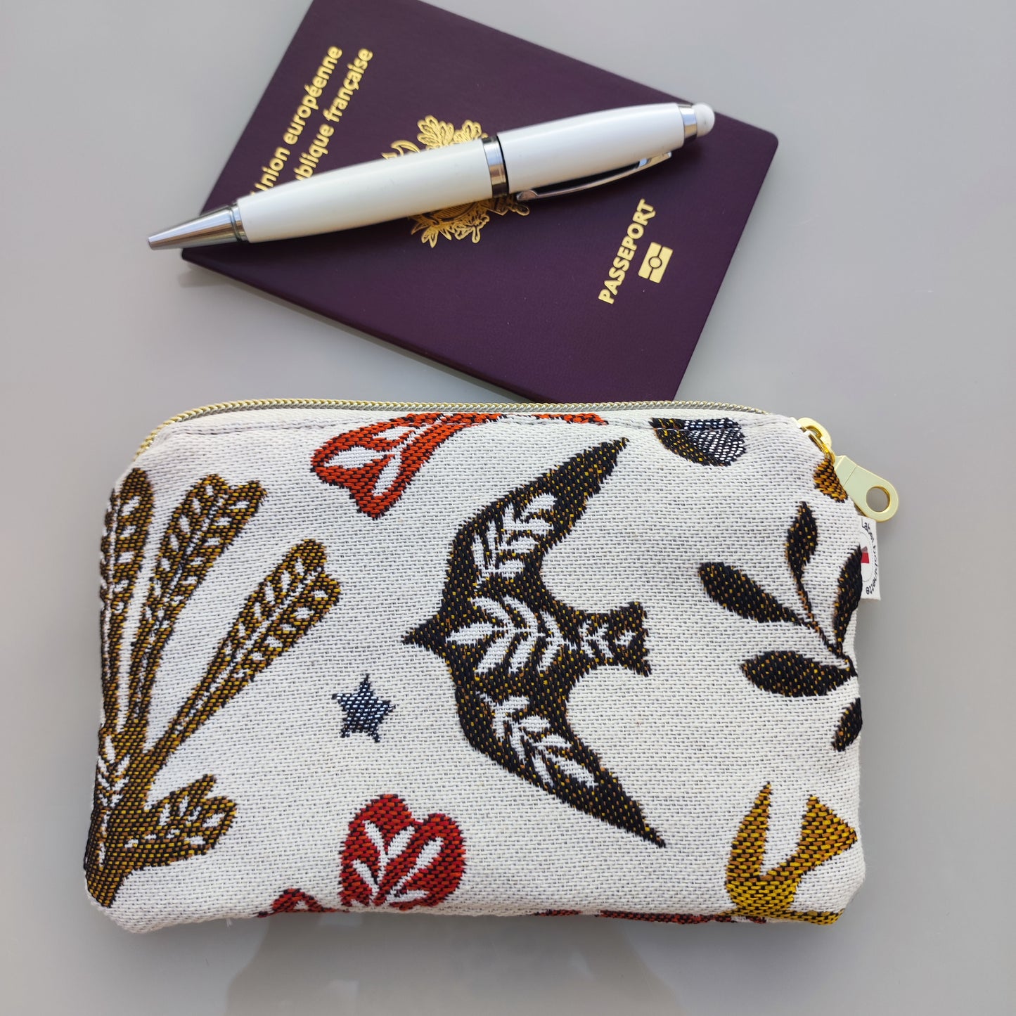 Porte-cartes jacquard Figueras