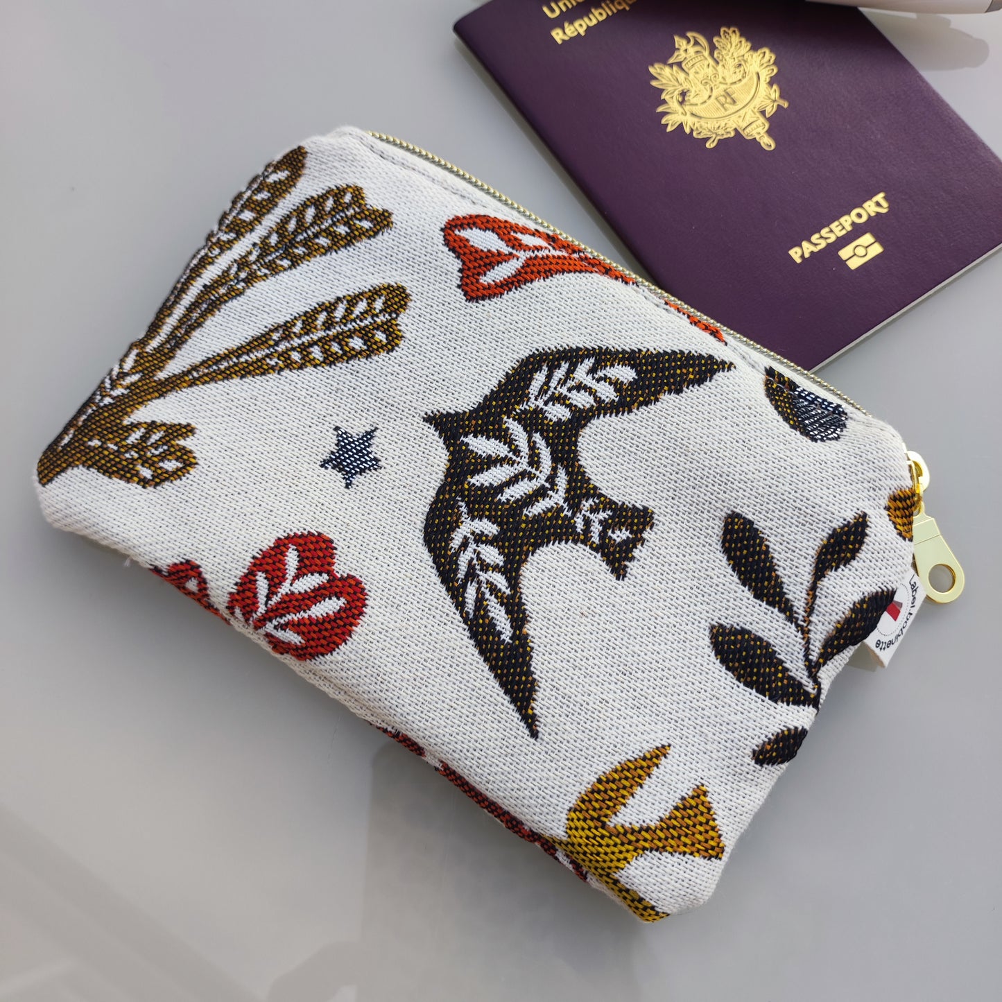 Porte-cartes jacquard Figueras