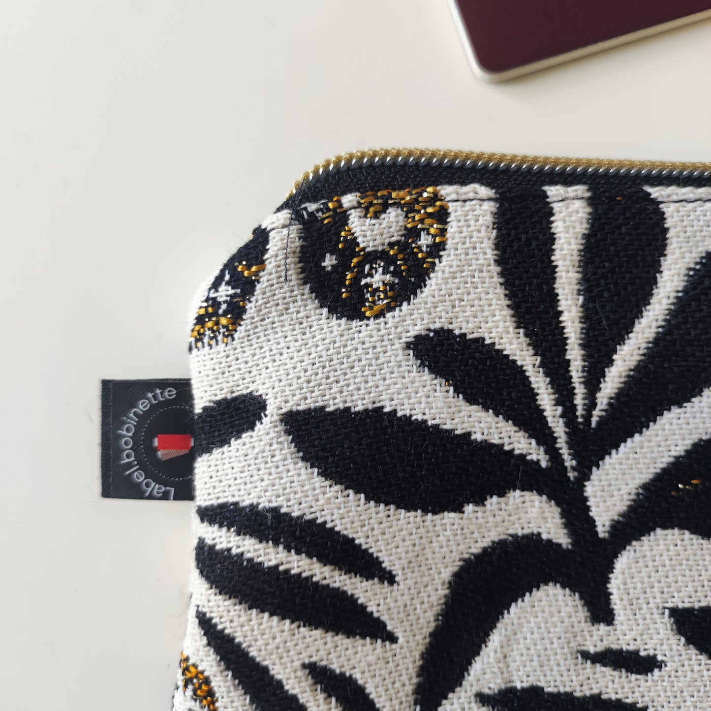 Porte- cartes Jacquard Mystic Noir et Or