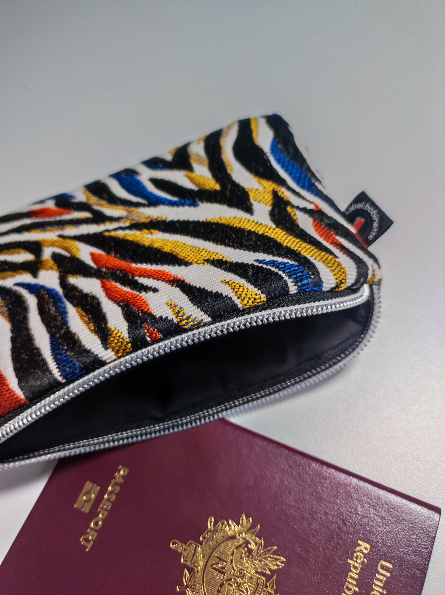 Porte monnaie ou porte- cartes Jacquard Zebro