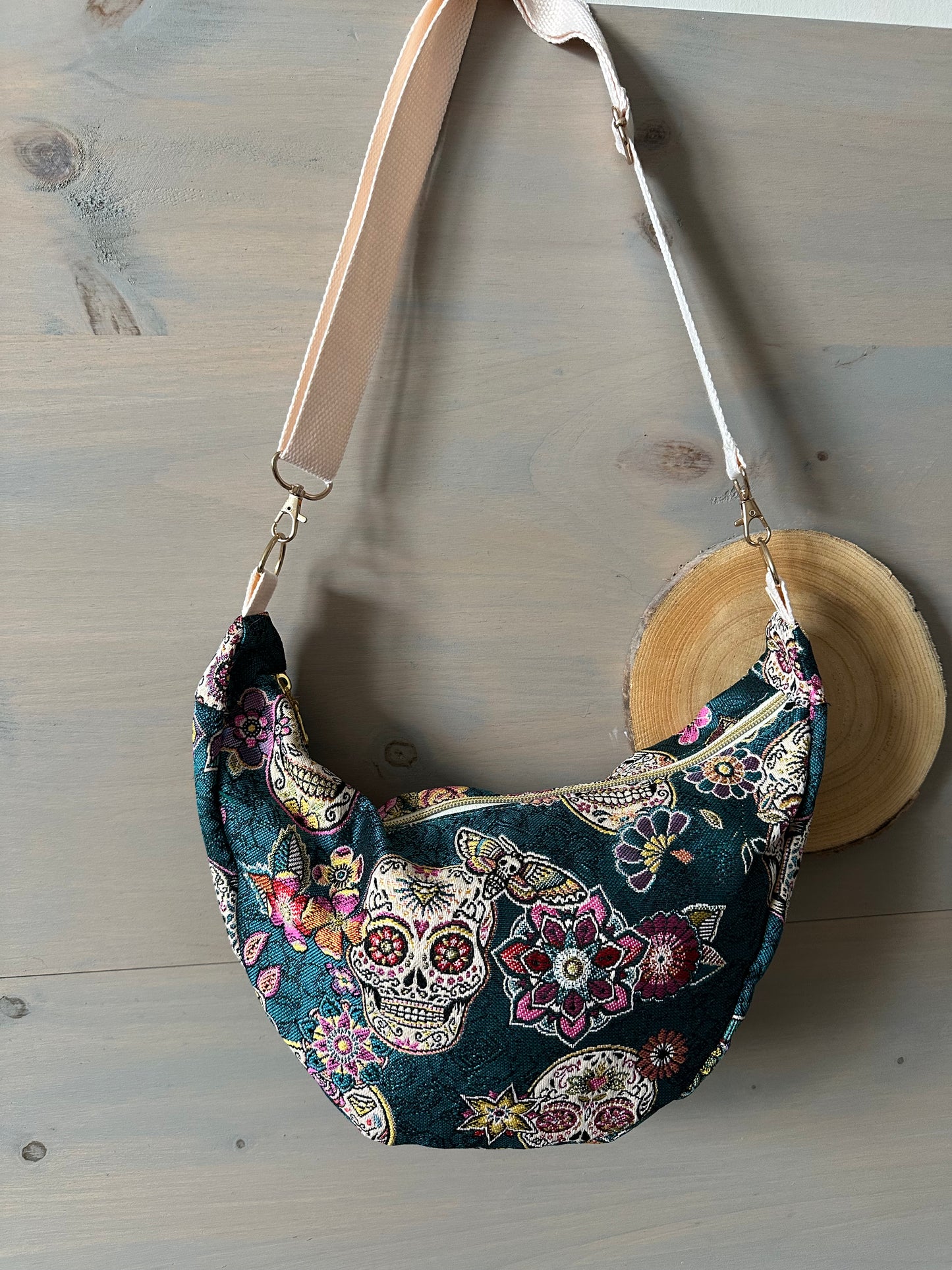 Sac demi-lune Jacquard Cristobal
