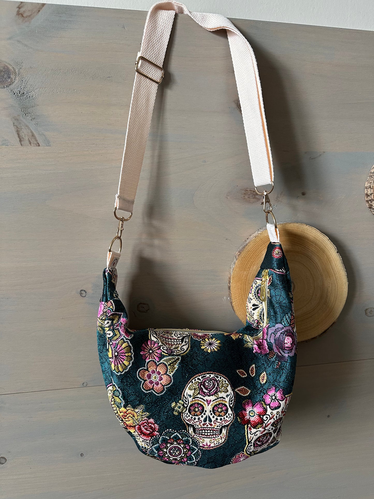 Sac demi-lune Jacquard Cristobal