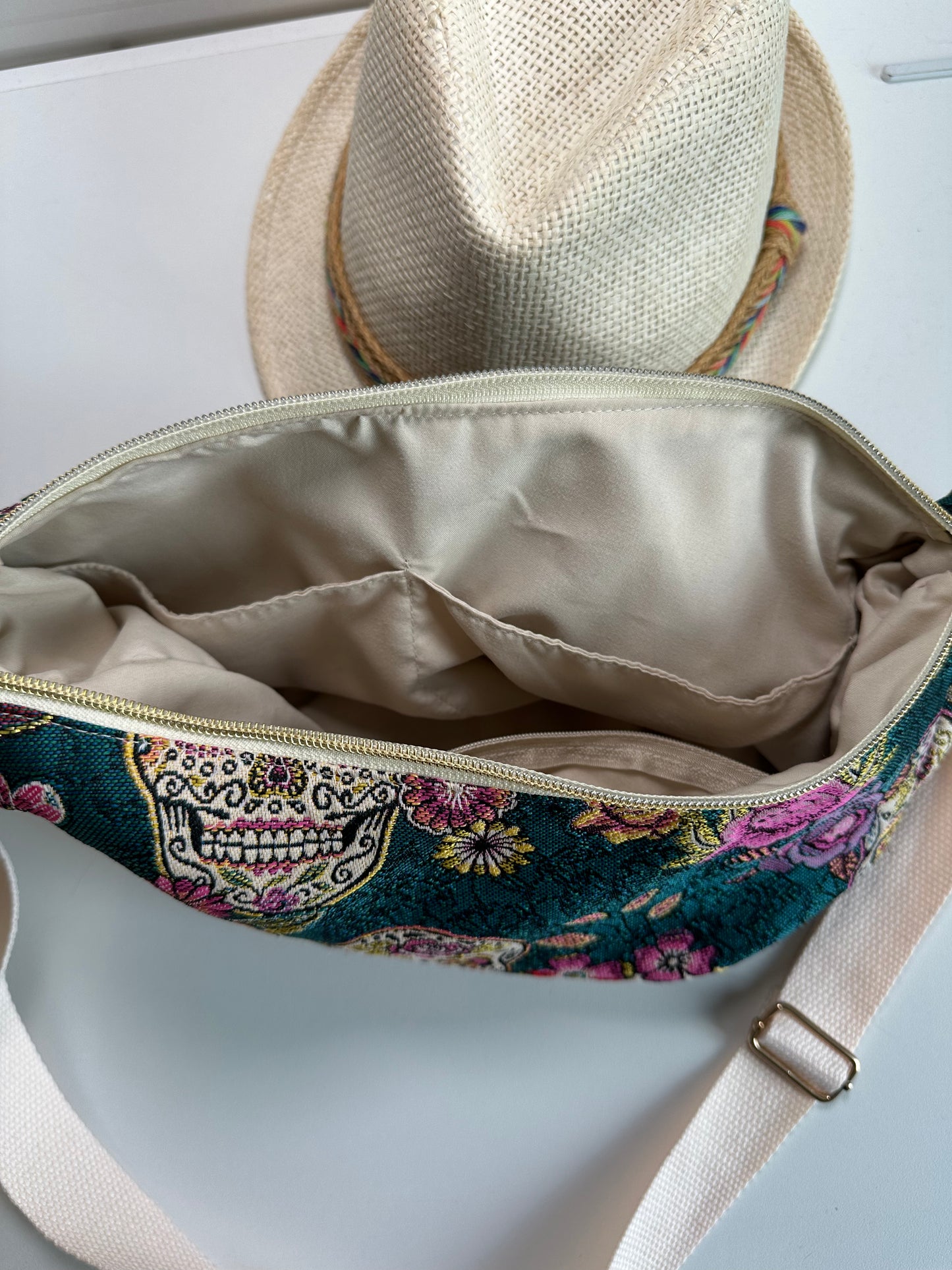 Sac demi-lune Jacquard Cristobal
