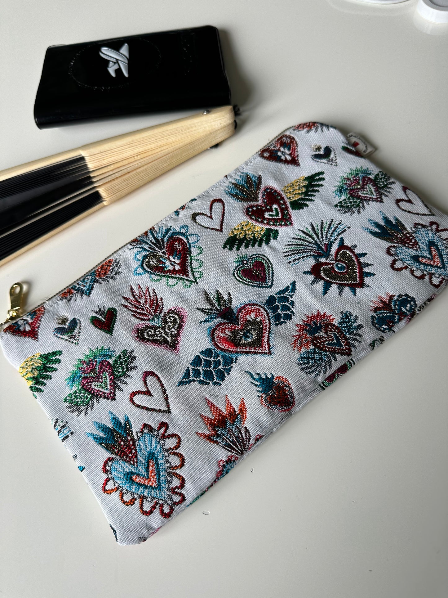 Pochette en Jacquard Corazon
