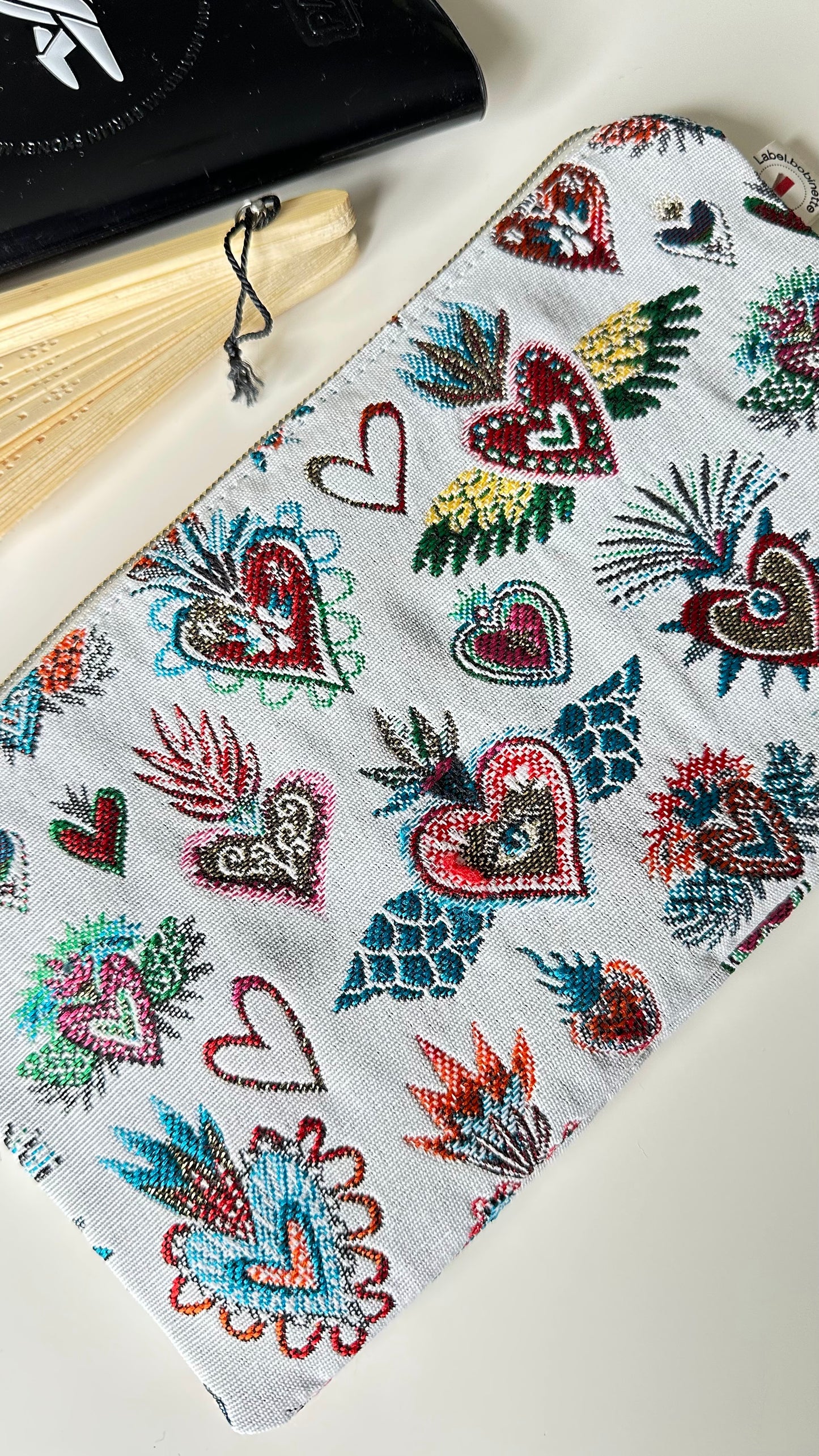 Pochette en Jacquard Corazon
