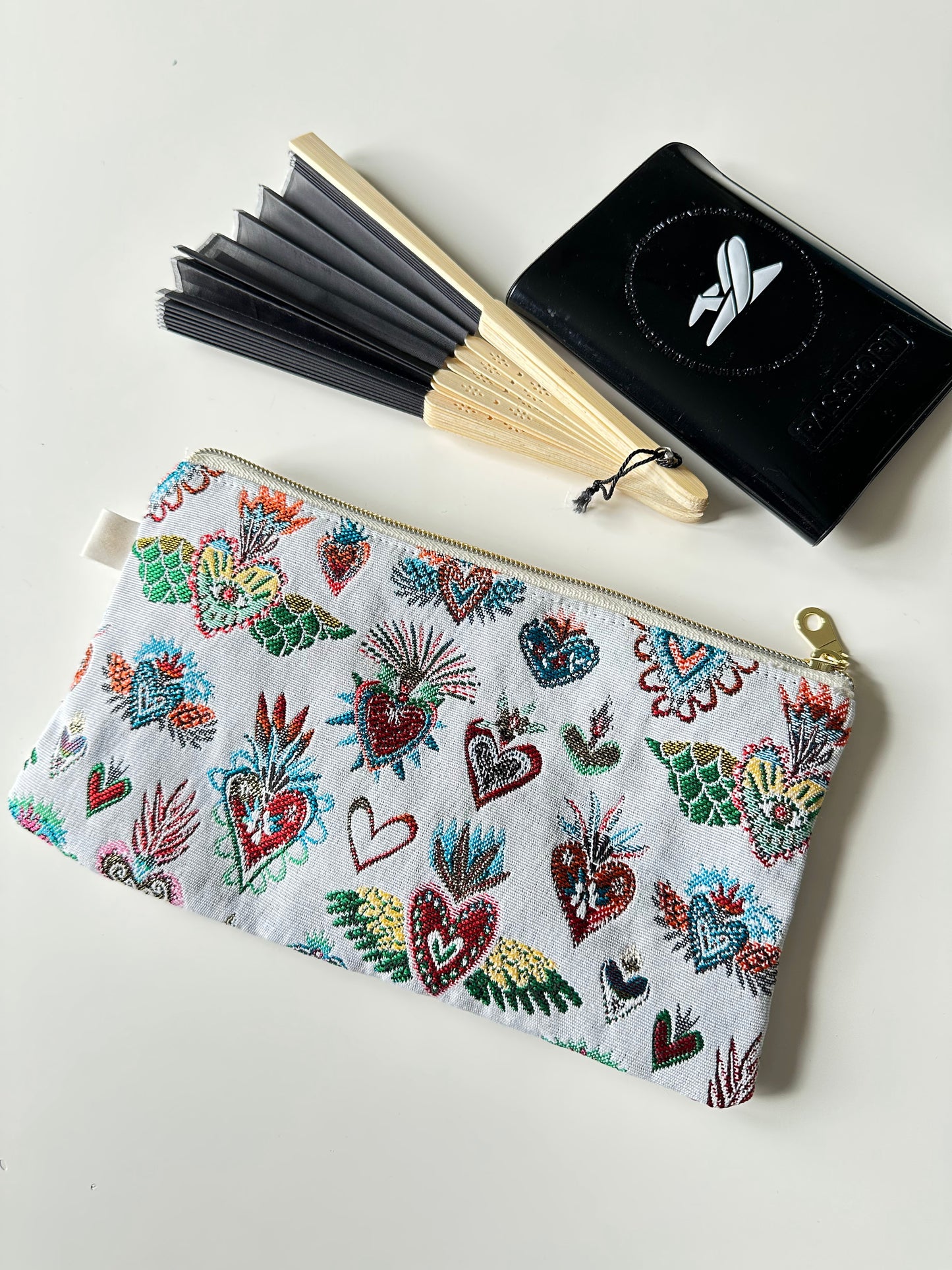 Pochette en Jacquard Corazon
