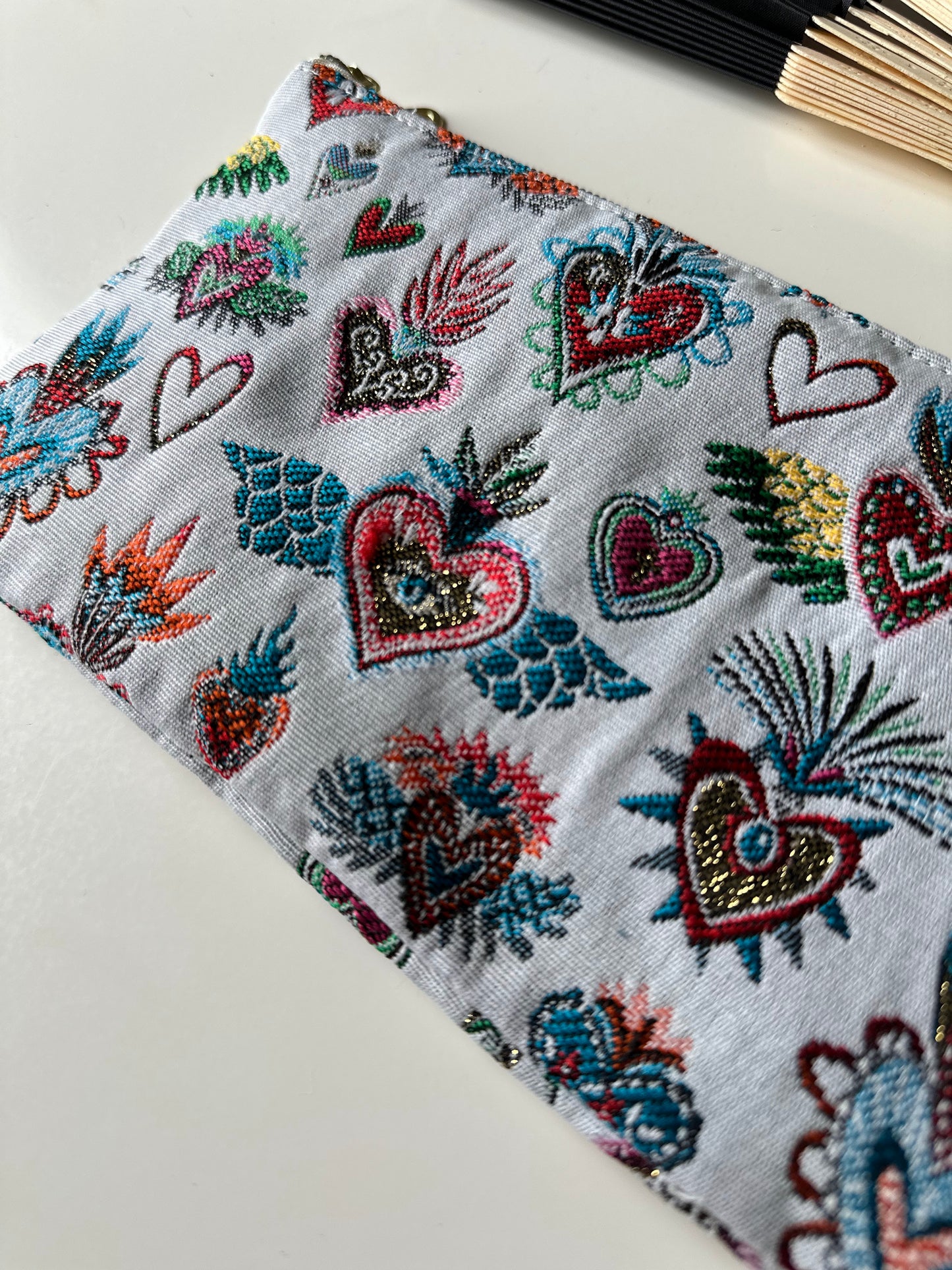 Pochette en Jacquard Corazon