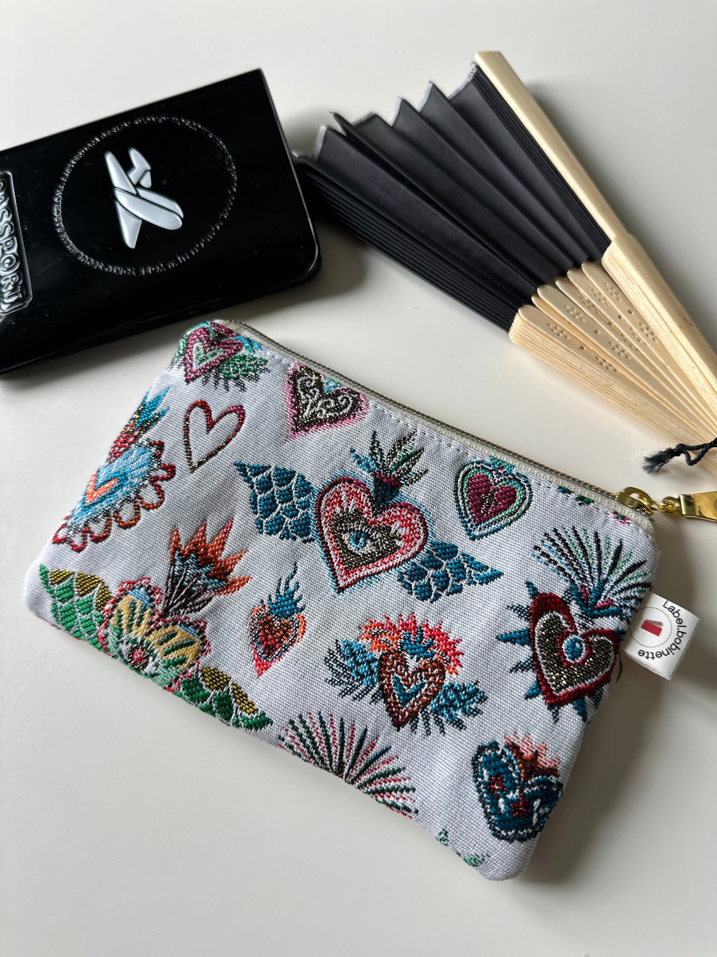 Porte- cartes jacquard Corazon