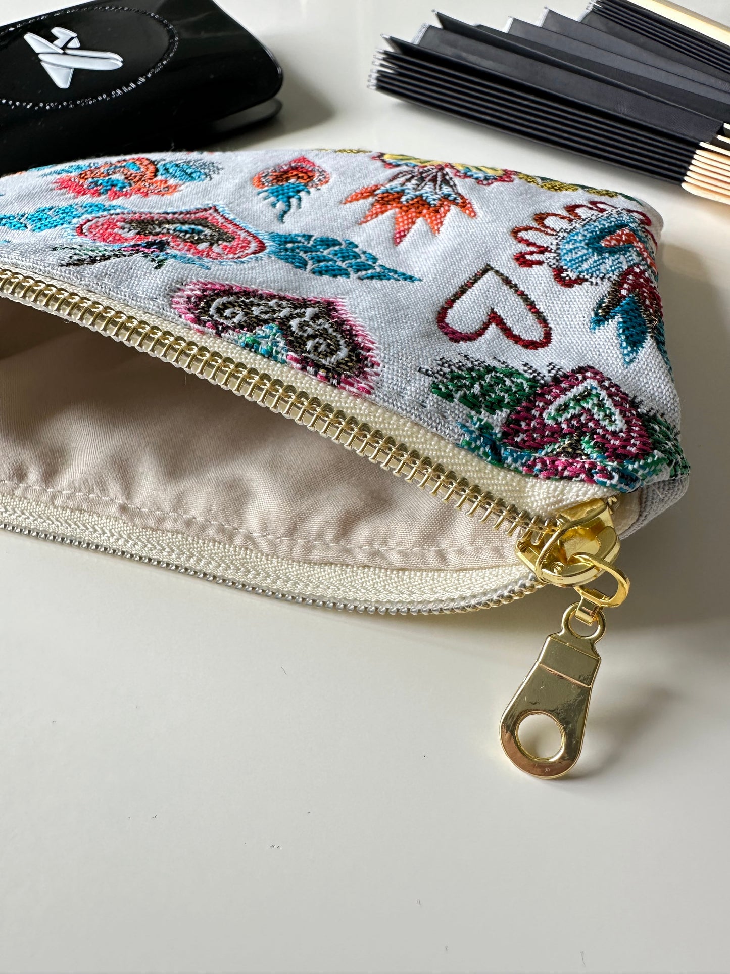 Pochette en Jacquard Corazon