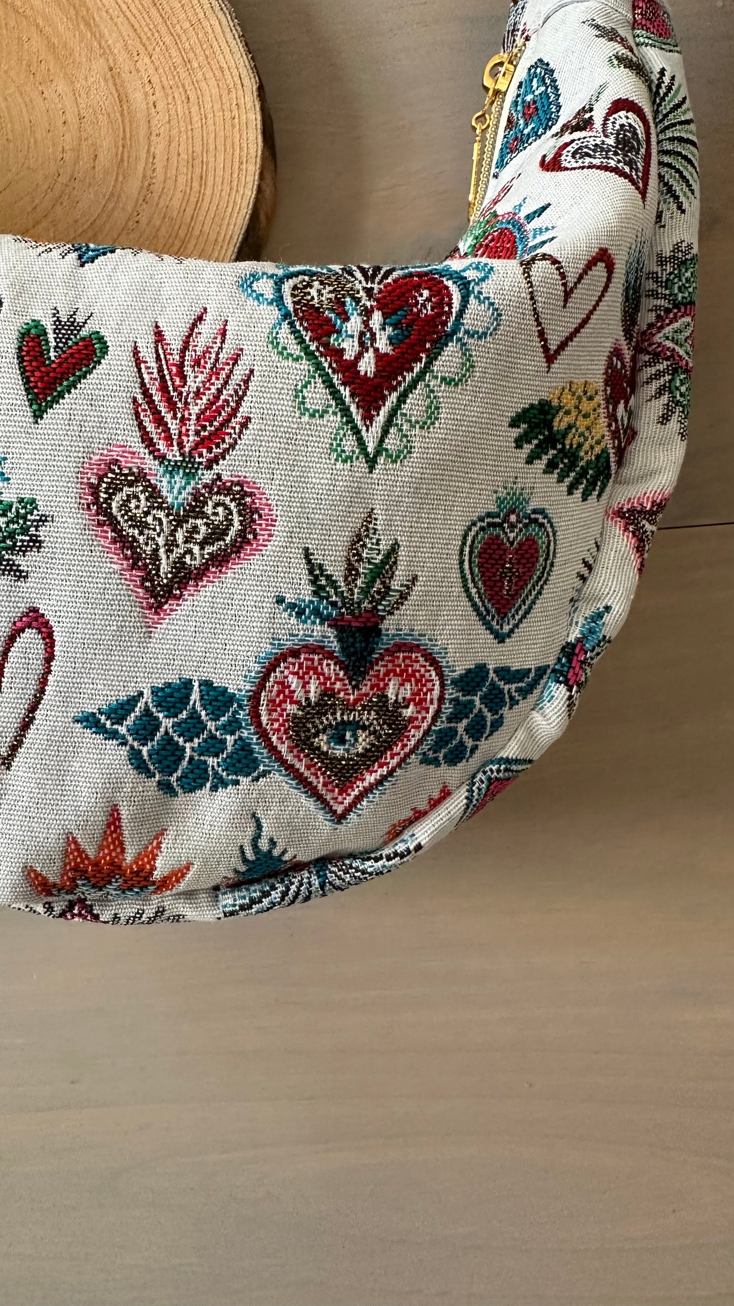 Sac demi-lune Jacquard Corazon