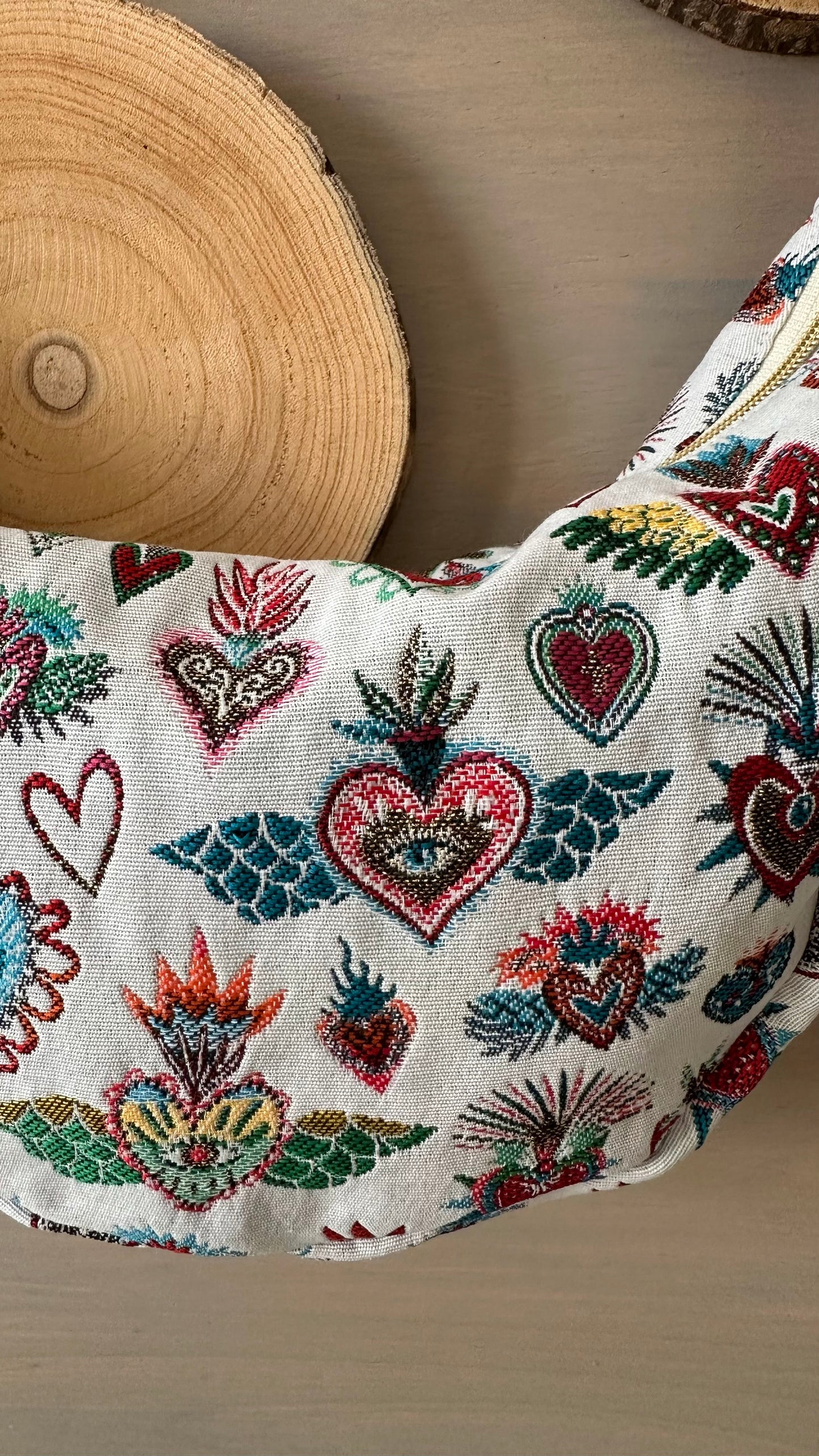 Sac demi-lune Jacquard Corazon