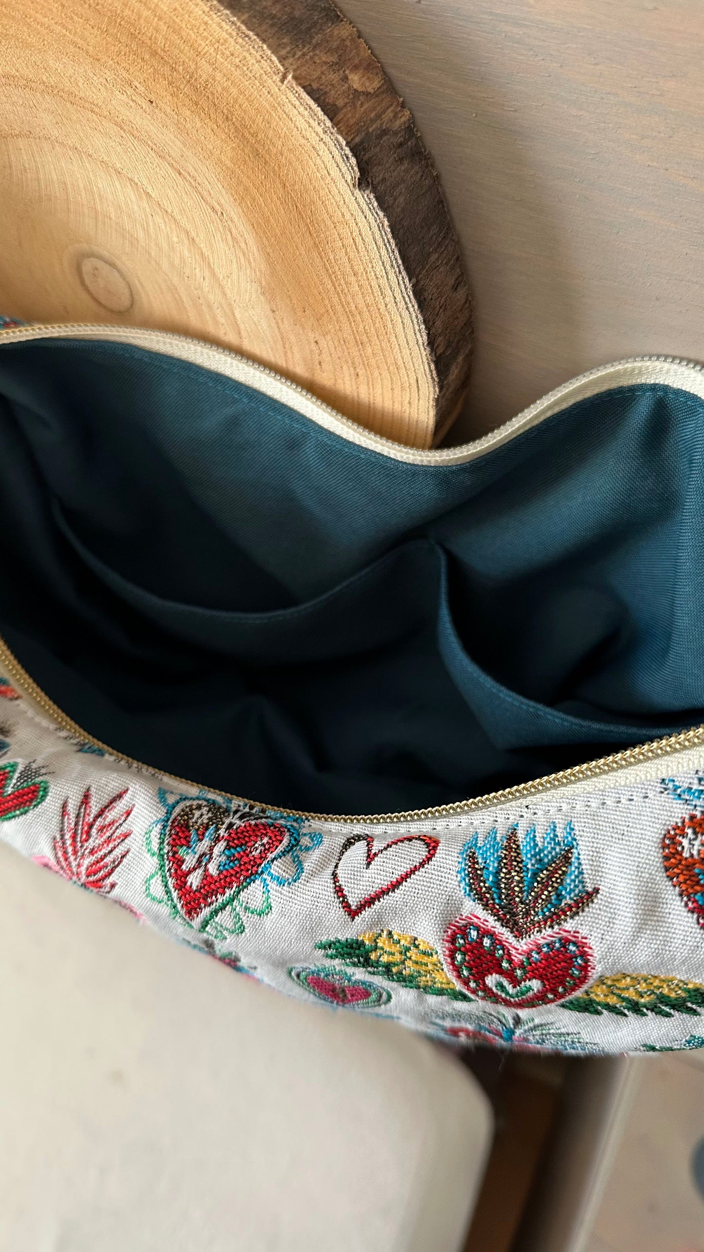 Sac demi-lune Jacquard Corazon