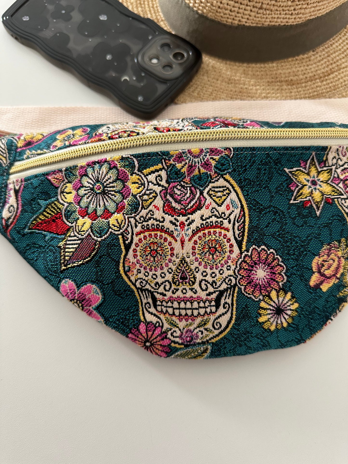 Sac Banane Cristobal fond bleu Pétrole