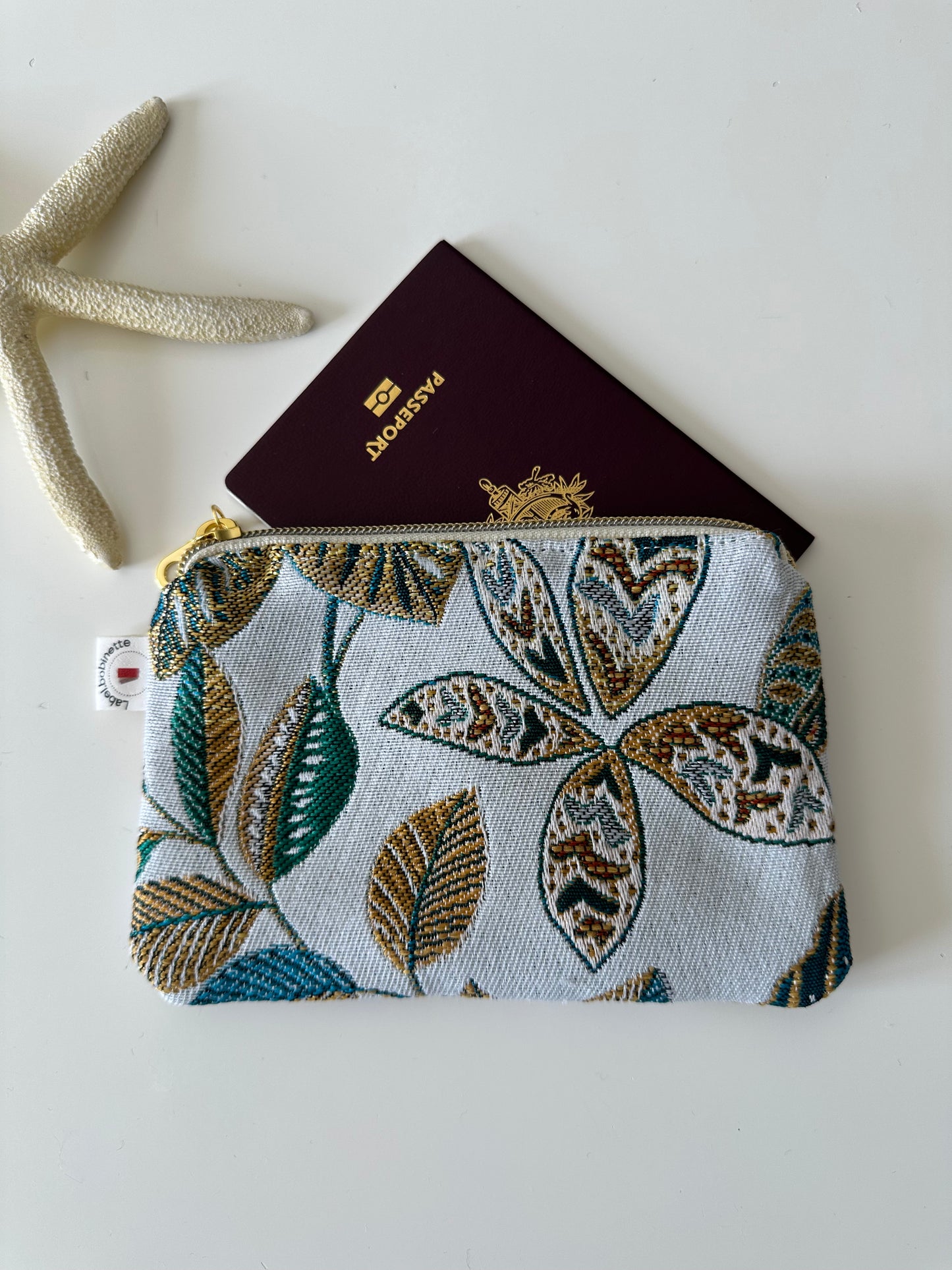 Porte-cartes ou monnaie Trésor blanc