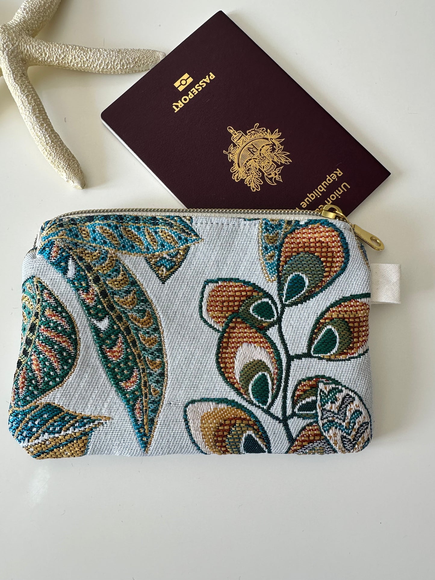 Porte-cartes ou monnaie Trésor blanc