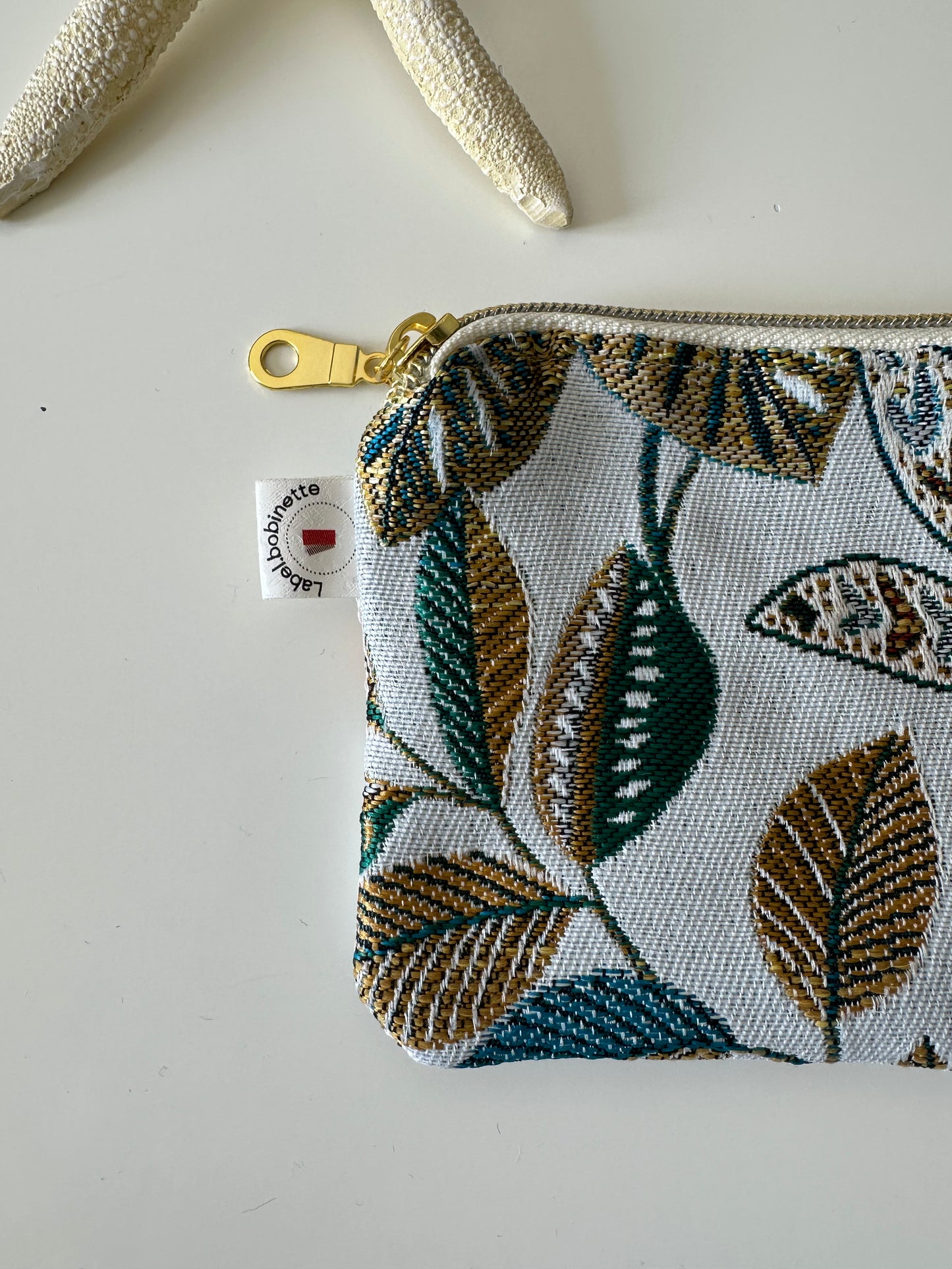 Porte-cartes ou monnaie Trésor blanc