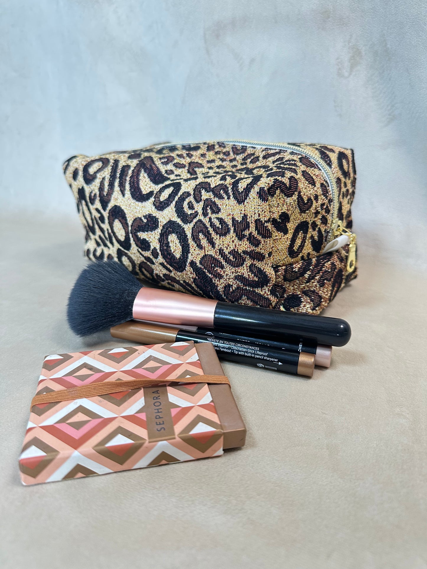 Trousse de toilette Léopard irisé