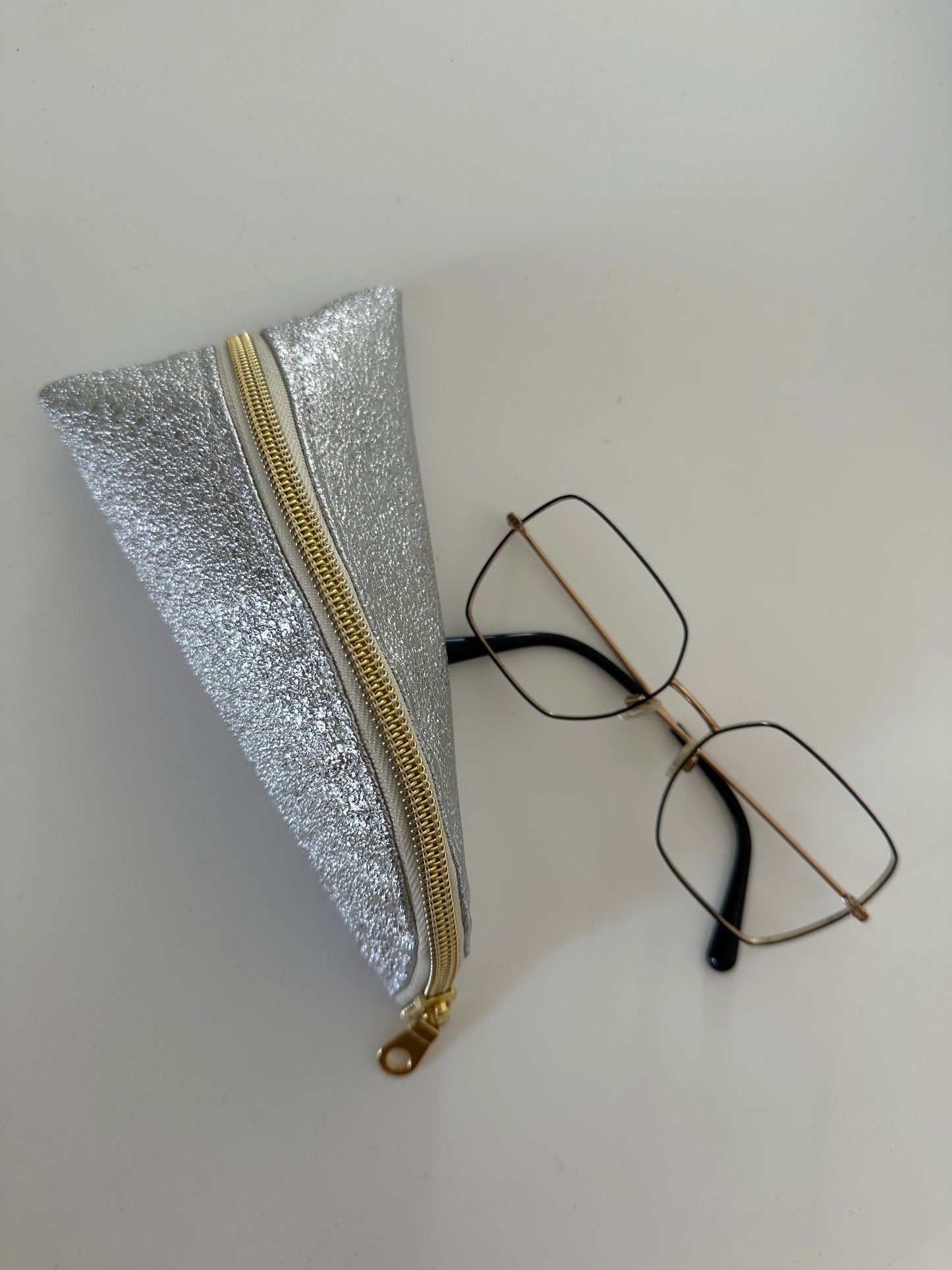 Trousse berlingot argenté