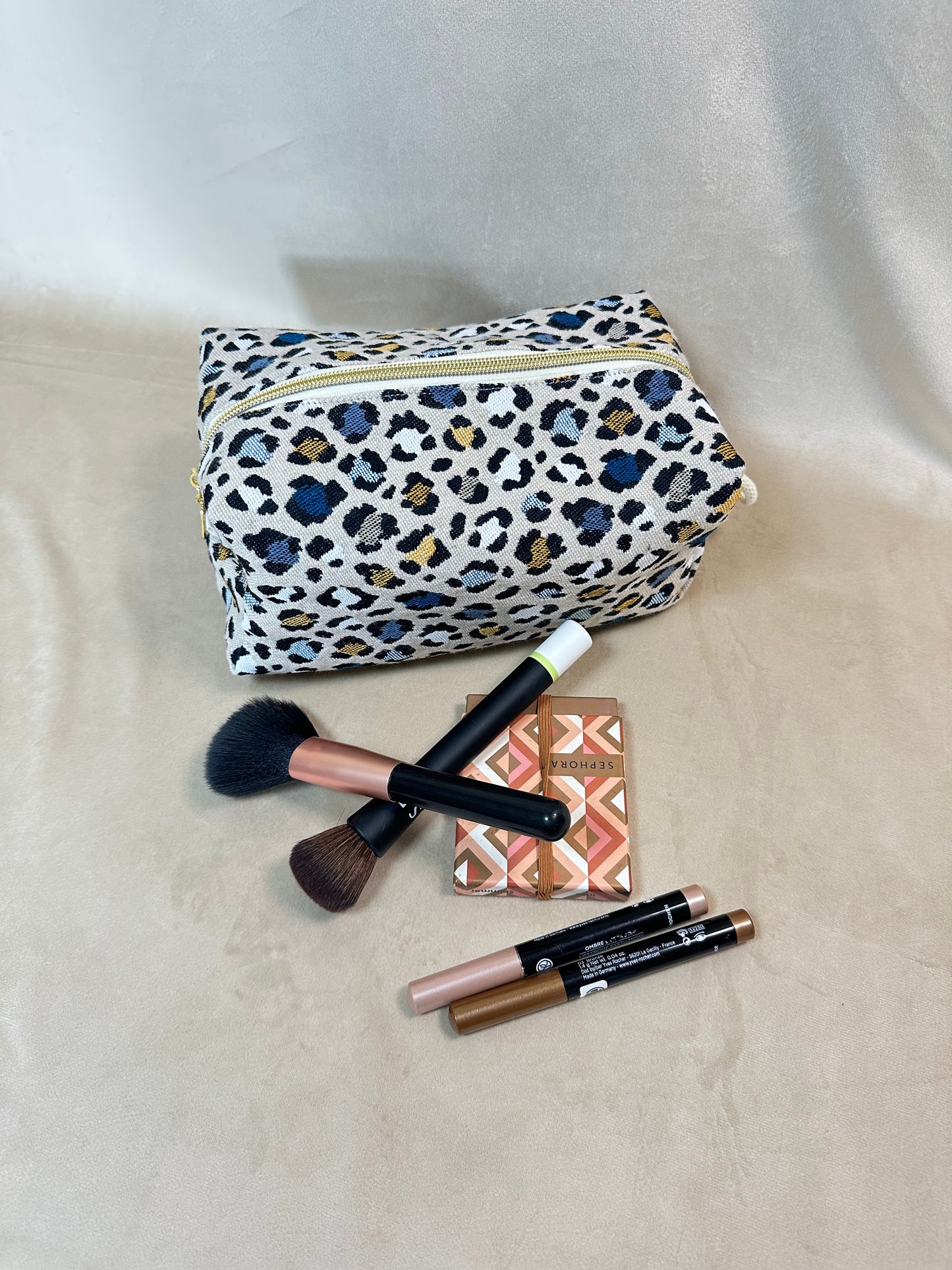 Trousse de toilette Puma ocre et bleue