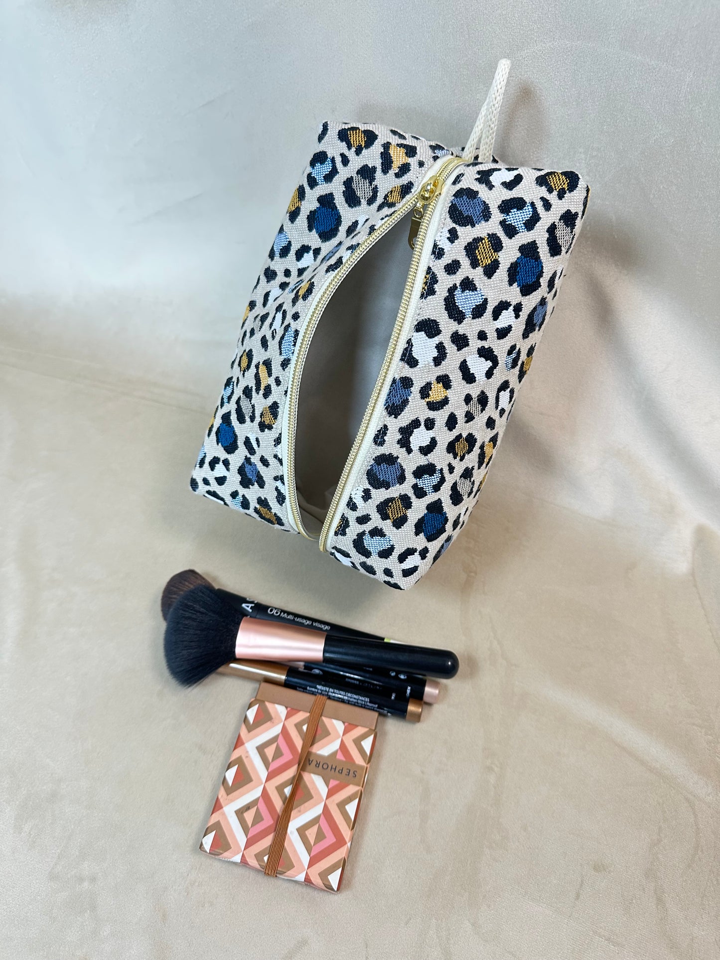 Trousse de toilette Puma ocre et bleue