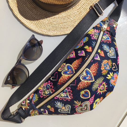 Sac banane Corazon Bleu Nuit