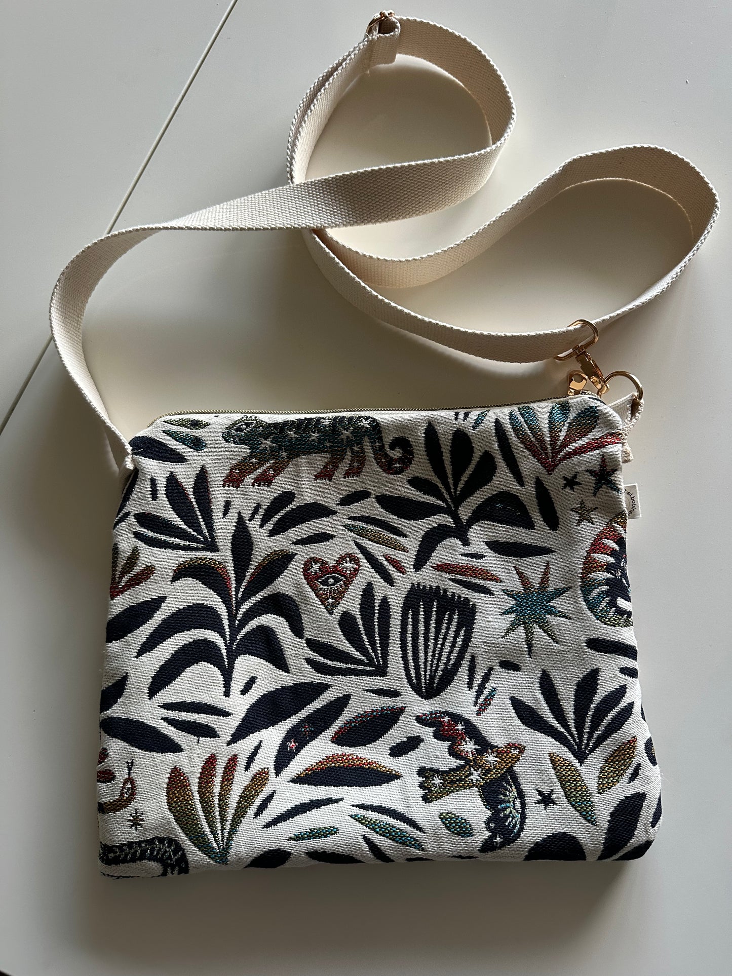 Sac bandoulière jacquard Mystic couleurs