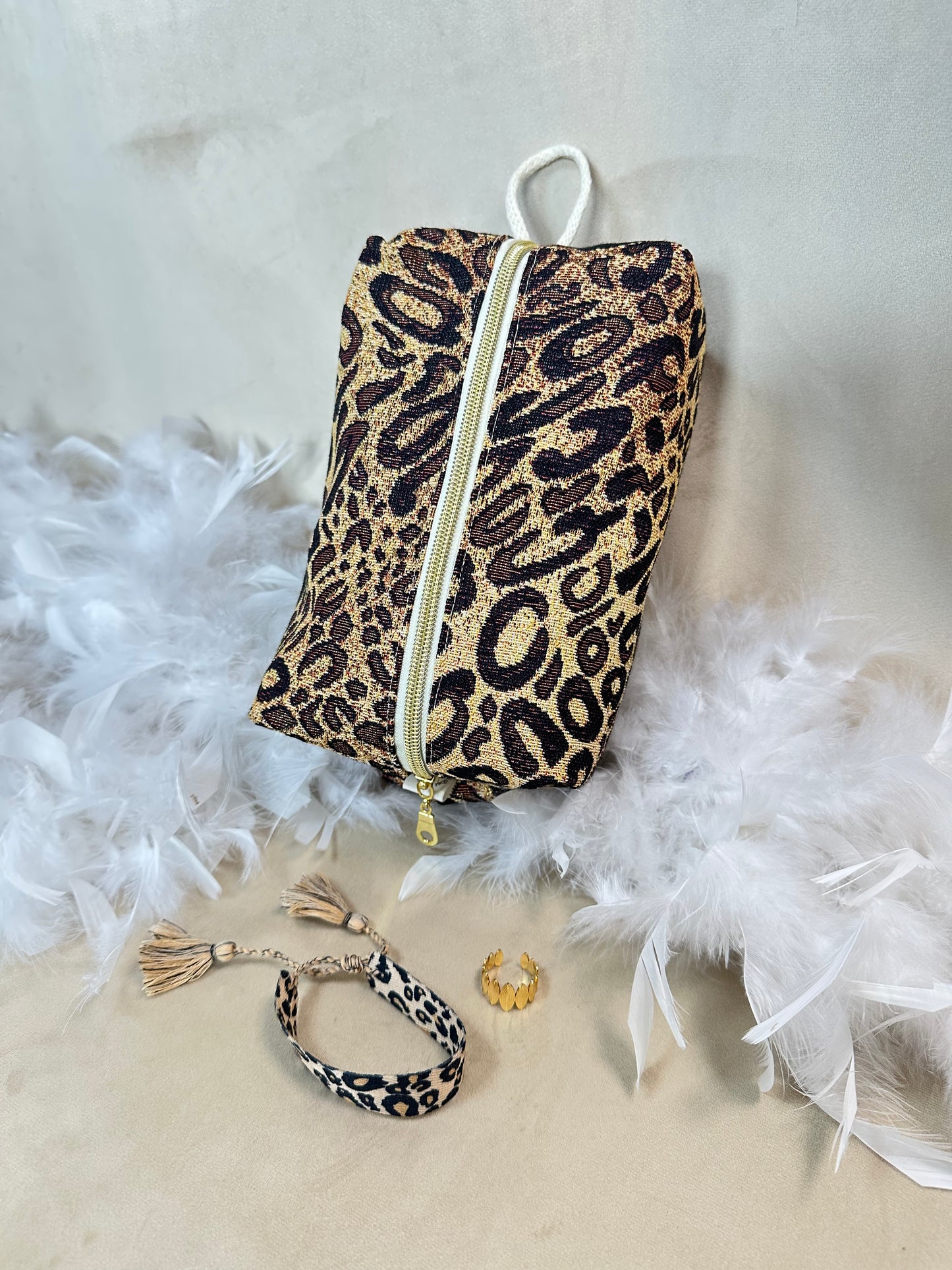 Trousse de toilette Léopard irisé